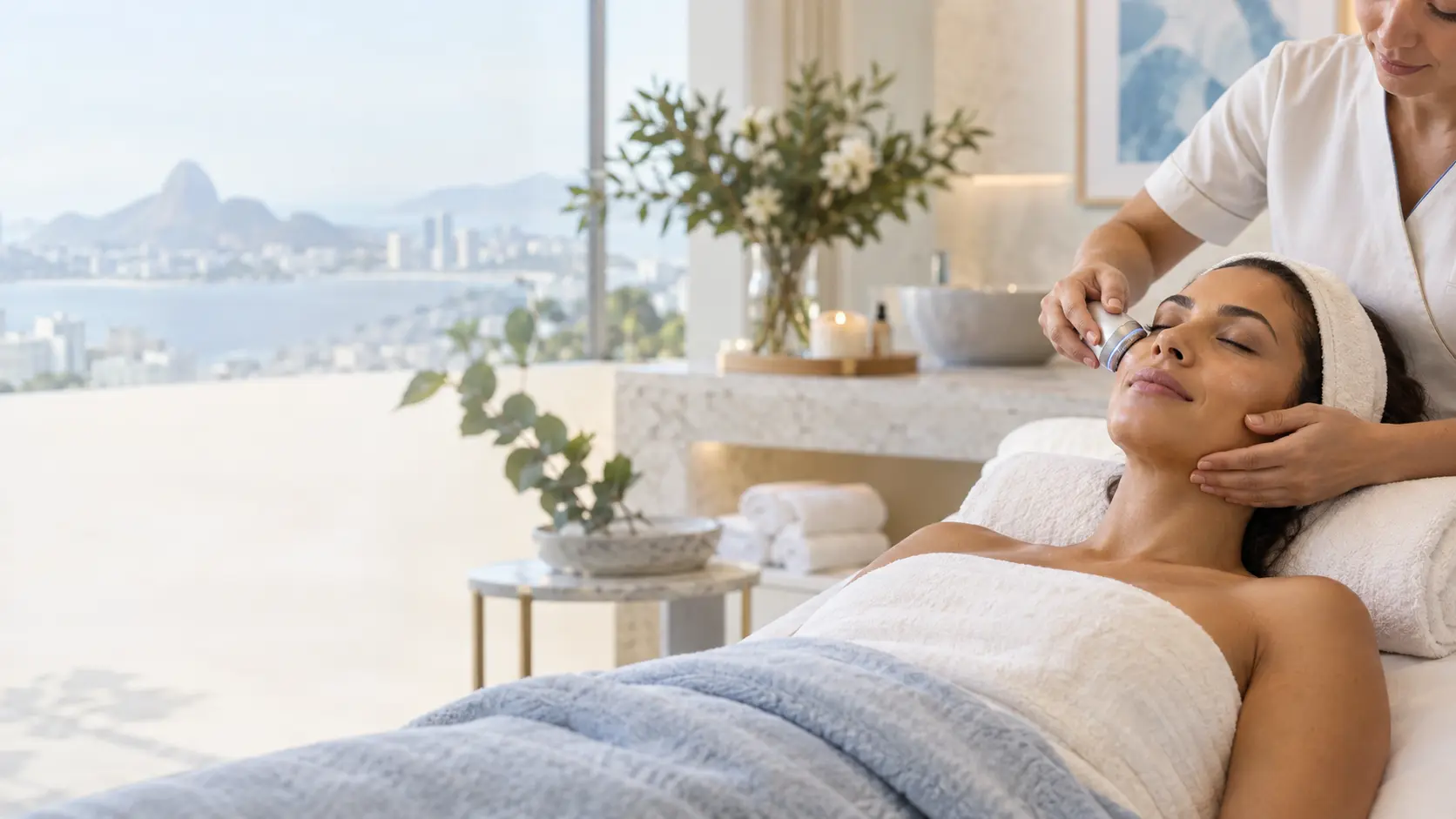 Experiência de cuidado e relaxamento